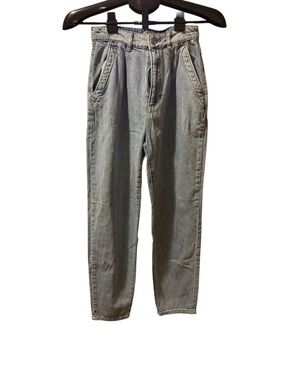 Garage Denim Mom Jeans Womens Size 1 High Rise Light Wash 90s Vintage Style